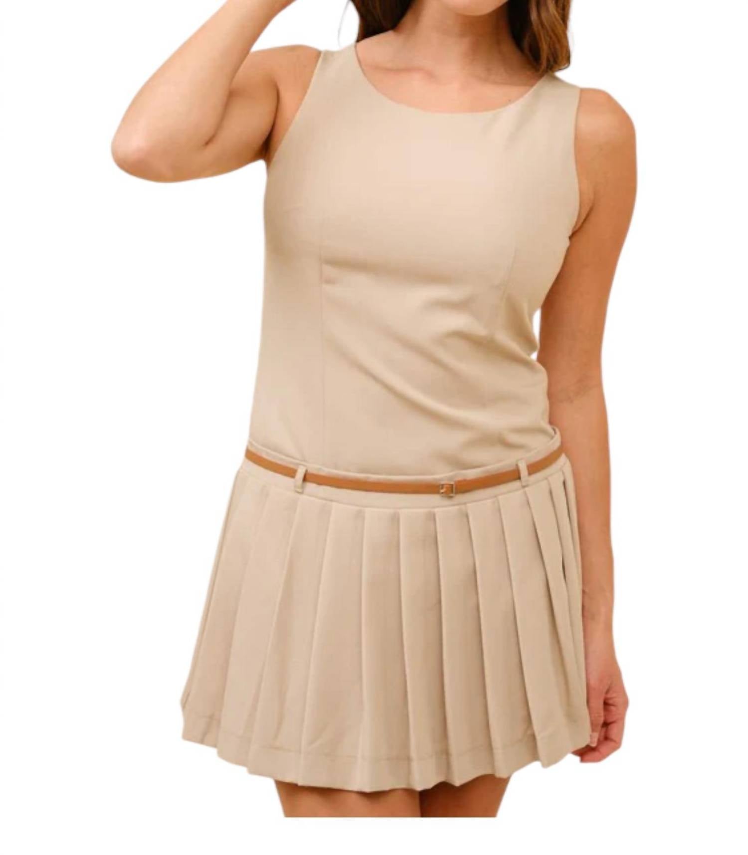 Tea & Cup - Feel the Flutter Pleated Dress
