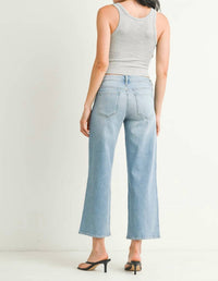 Just Black Denim - Mid Rise Slim Wide Leg Jean