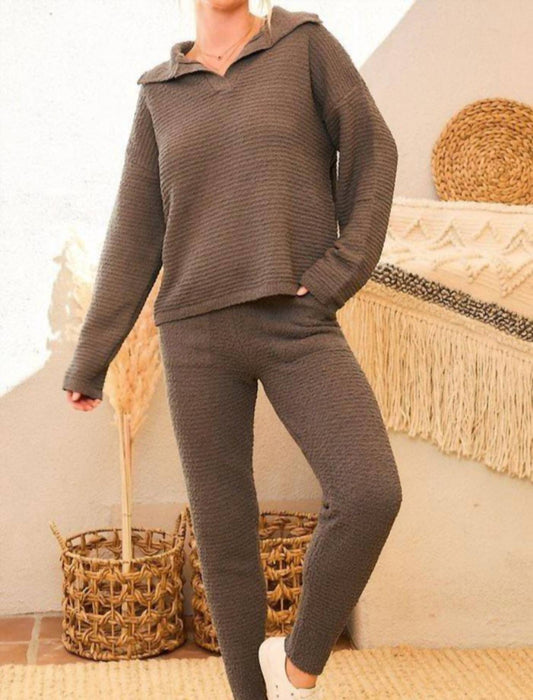 Ribbed Cozy Jogger Set