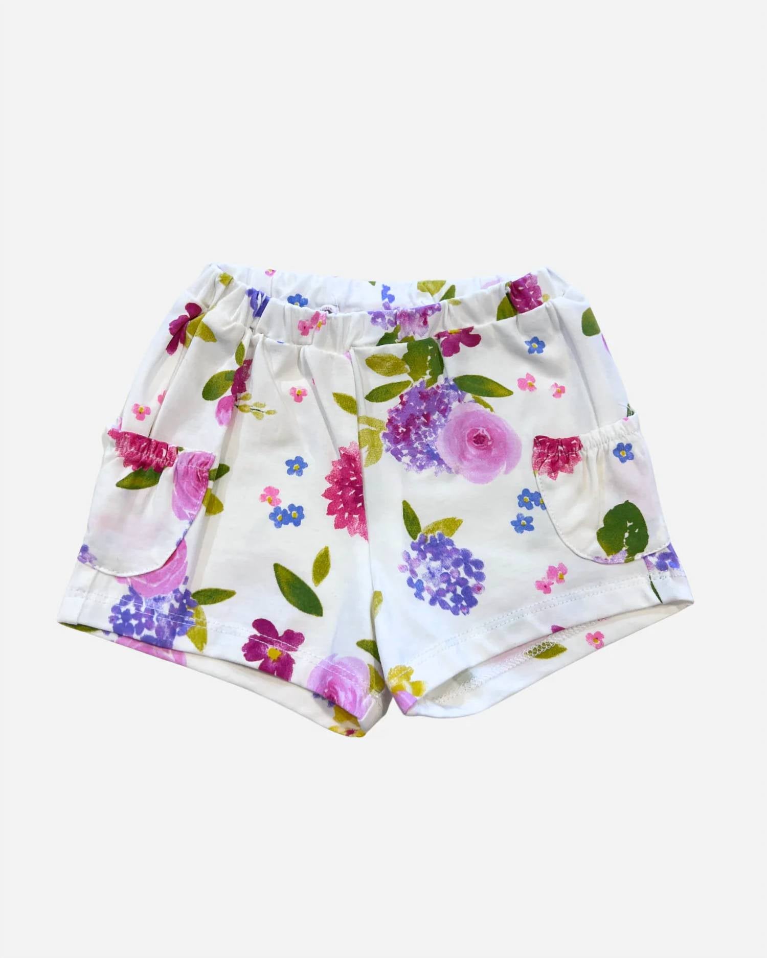 Mayoral - Girl's Top With Floral Shorts Set