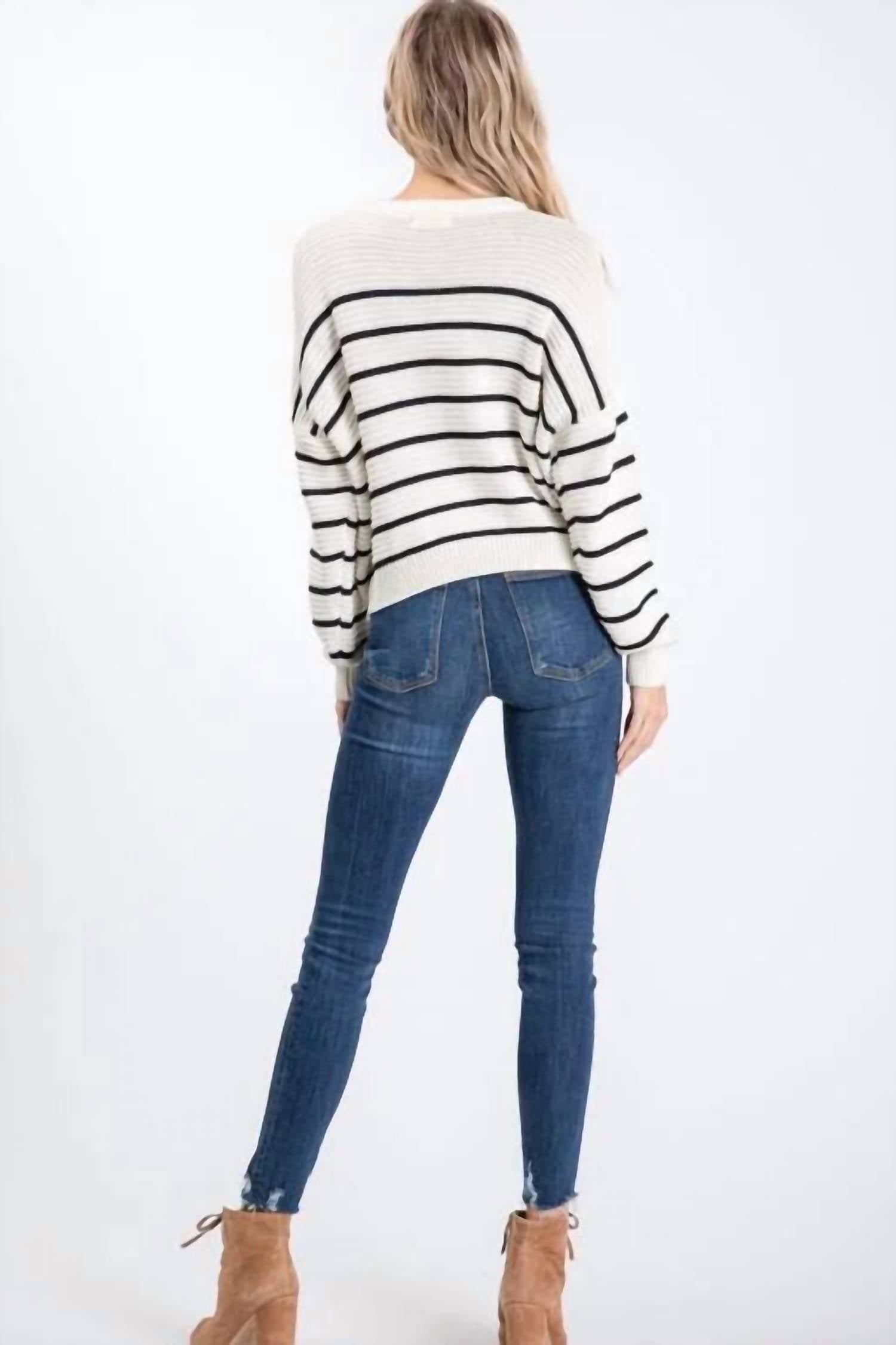 Hailey & Co - Winter Wonder Striped Sweater