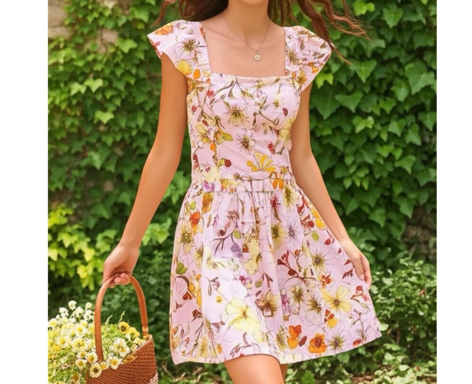 B.O.G. Collective - Floral Ruffle Mini Dress