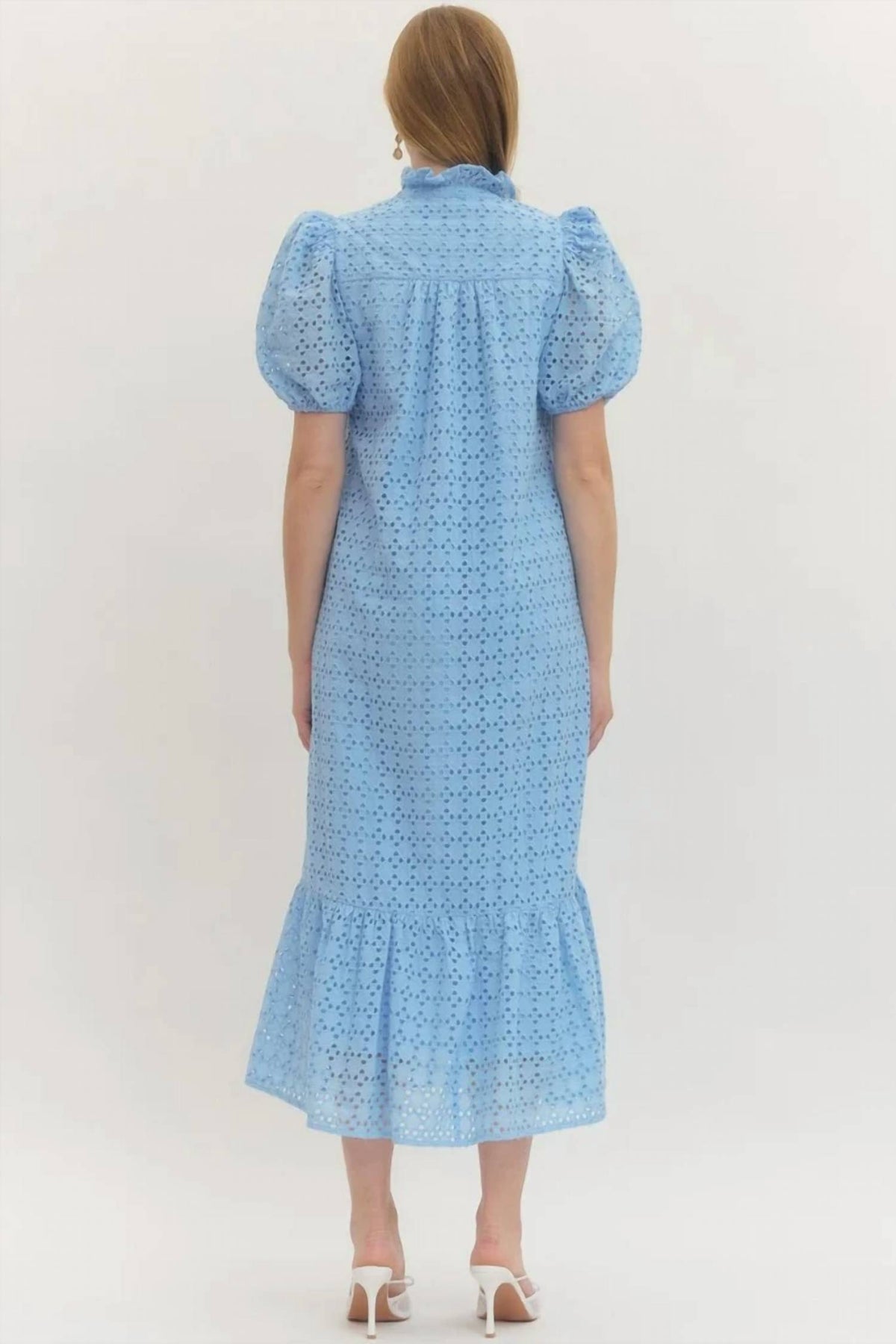 Entro - Summer In Eyelet Midi Dress