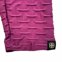 BBrazil Clothing Basket Weave Jacquard Long Leggings in magenta - women's pants - alternate view