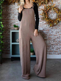 Vanilla Monkey - Solid Rib Overall Jumpsuit