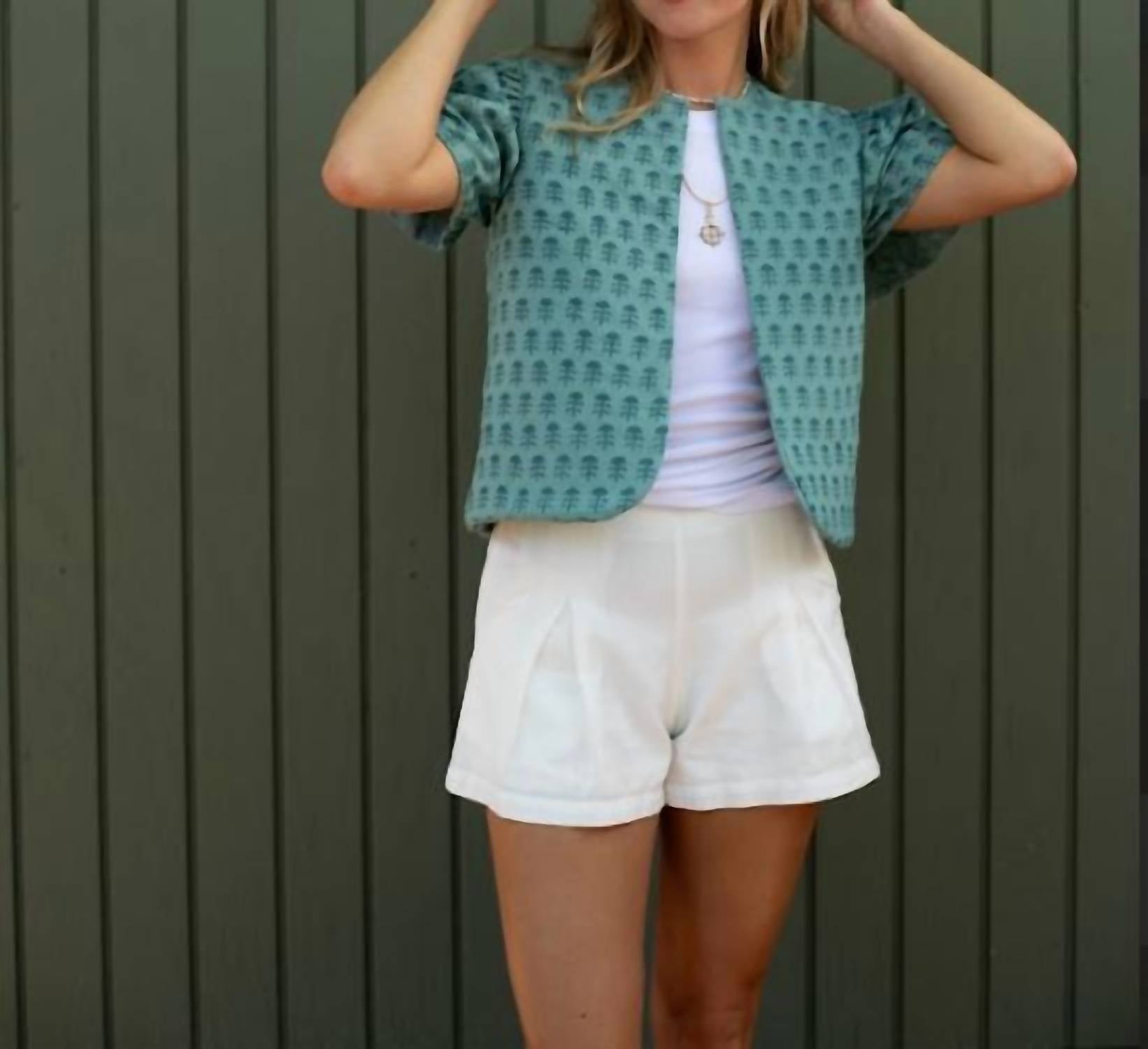 Exvoto - Darby Reversible Embroidery Linen Vest