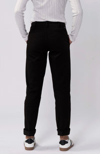 DEAR JOHN DENIM Hampton Trouser Cut Pant in black - women's pants - detail view