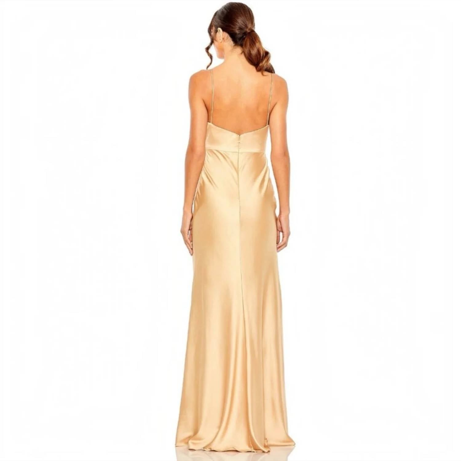 Mac Duggal - Tie-front Keyhole Gown