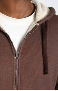 Jachs New York - Sherpa Lined Waffle Hoodie
