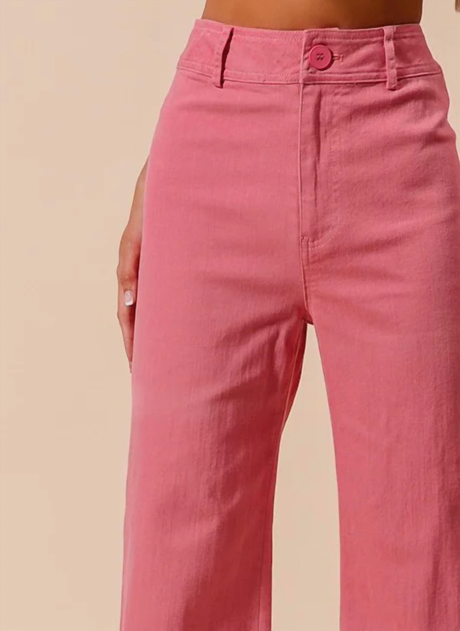 So Me - Frayed Hem Wide Leg Pant