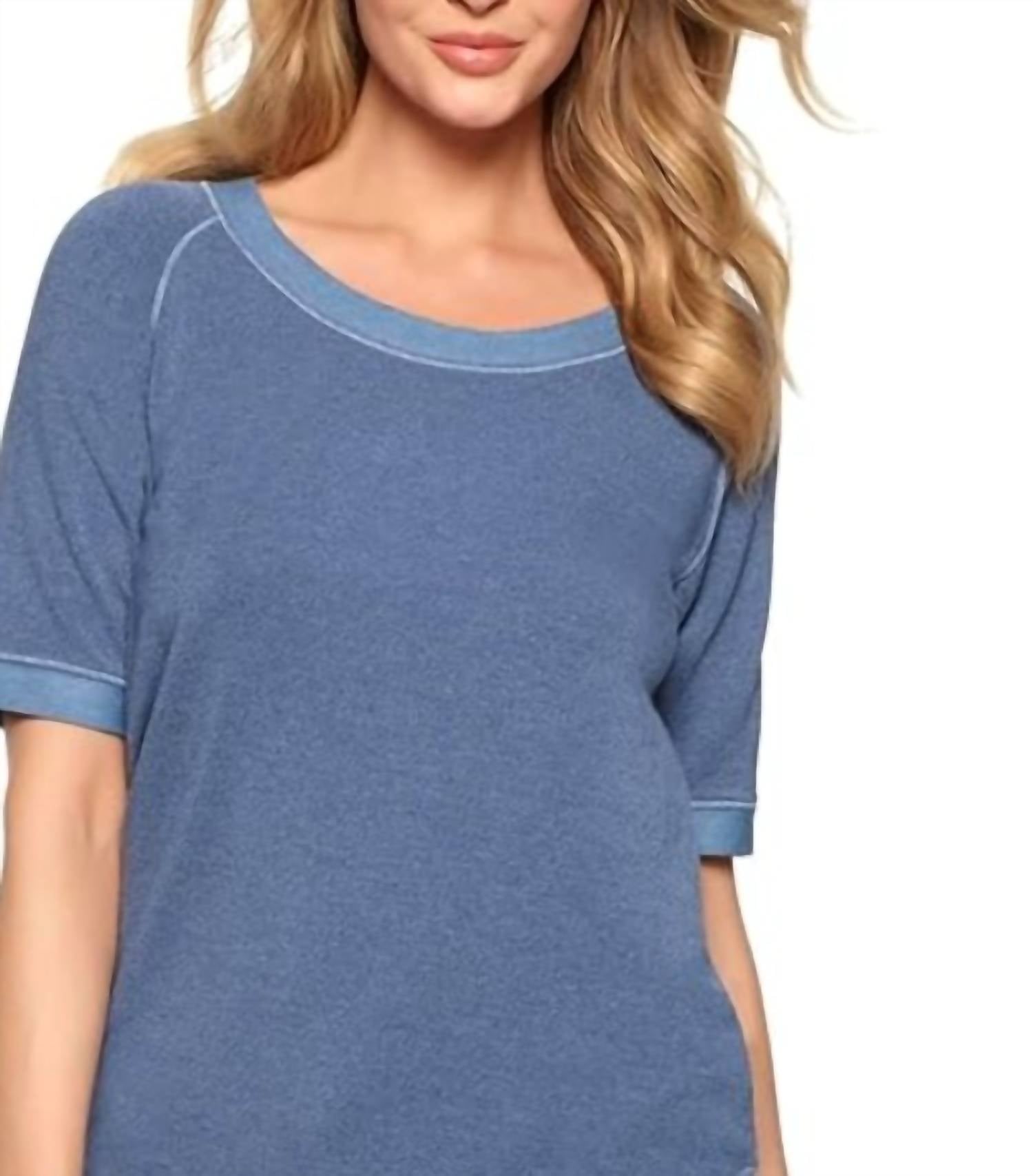 Felina - Jamie Loungewear Scoop Neck Raglan Sleeve Top
