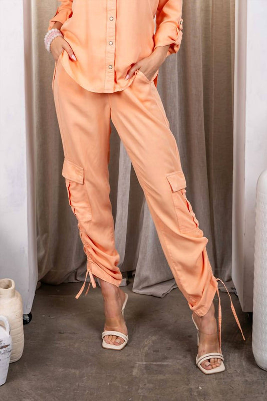 Paparazzi - Tencel Slub Cinch Cargo Pant