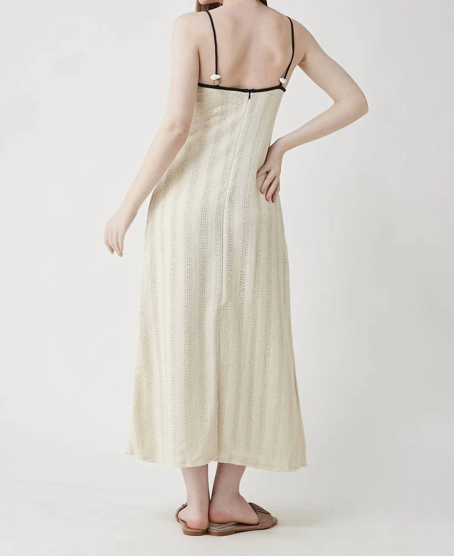 Be Sunset Aria Mai Dress in beige - women's dress - detail view