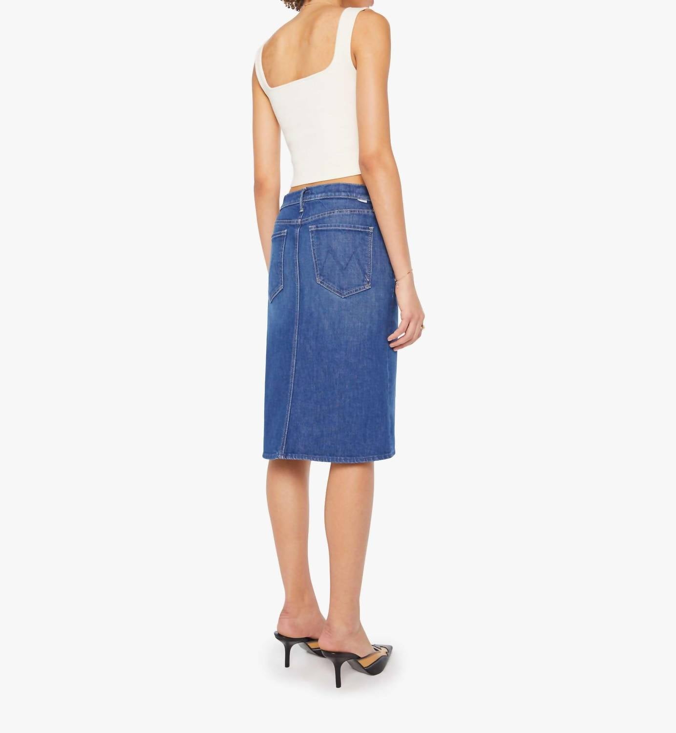Mother The Ditcher Midi Skirt in do not disturb - women's skirt - view 4