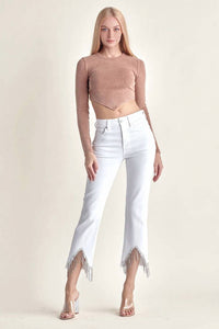 Risen - Rise And Sparkle Straight Jeans