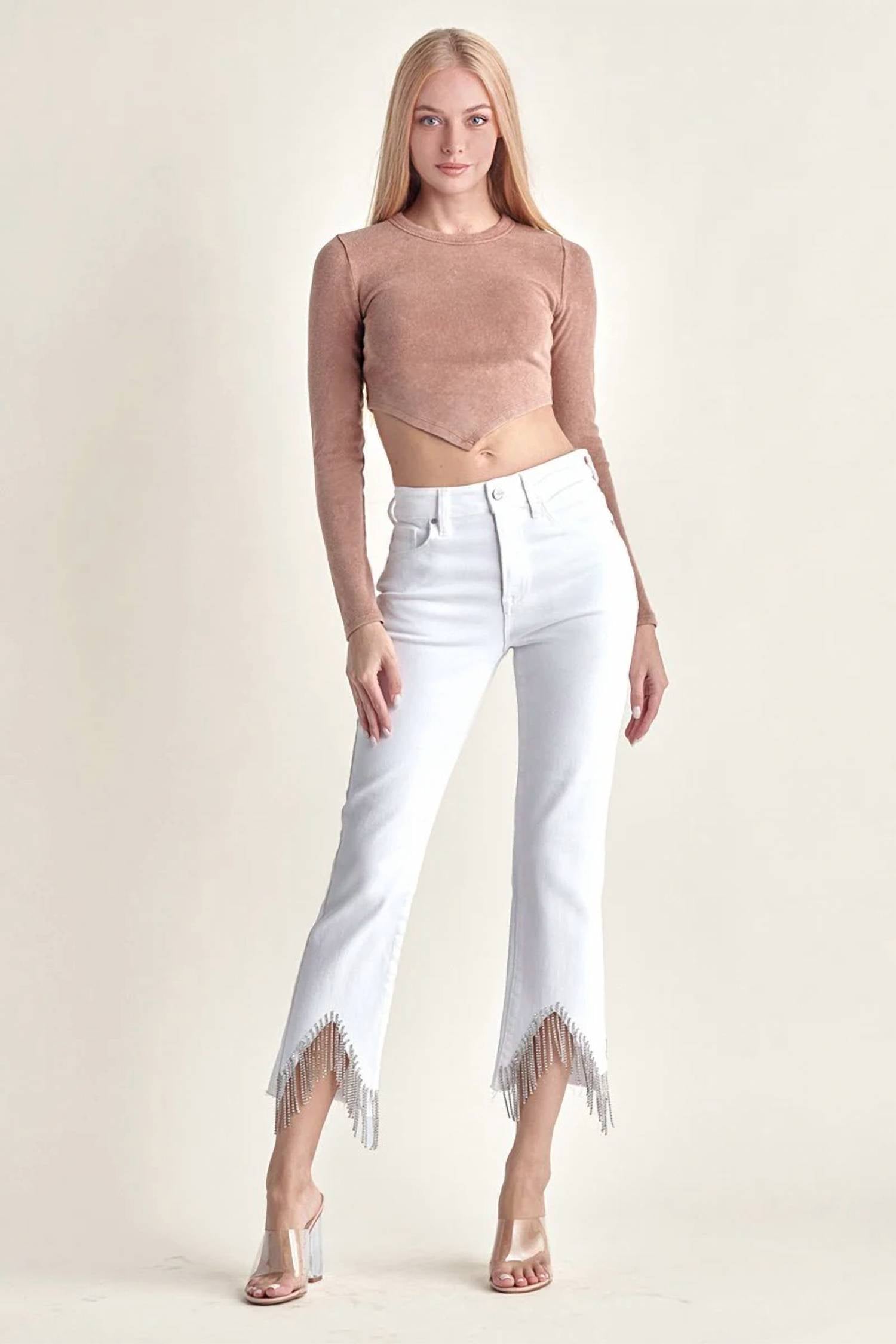 Risen - Rise And Sparkle Straight Jeans