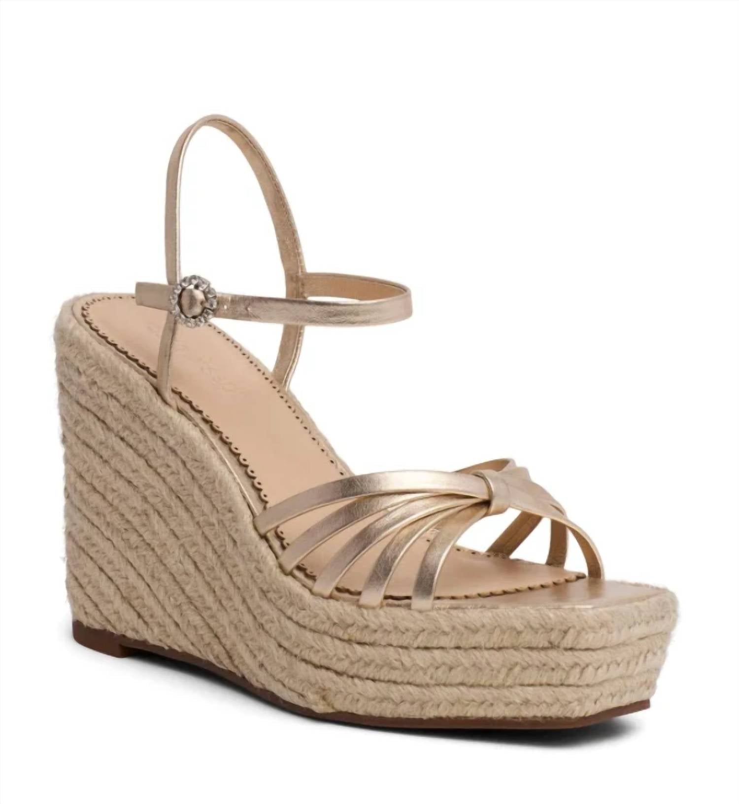 Cinq A Sept - Women's Helen Metallic Espadrille Wedge