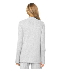 habitat fleece cardigan in iron - women's cardigan - detail view
