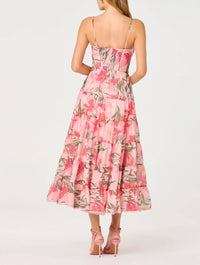 Astr - Lianna Scalloped Trim Tiered Dress