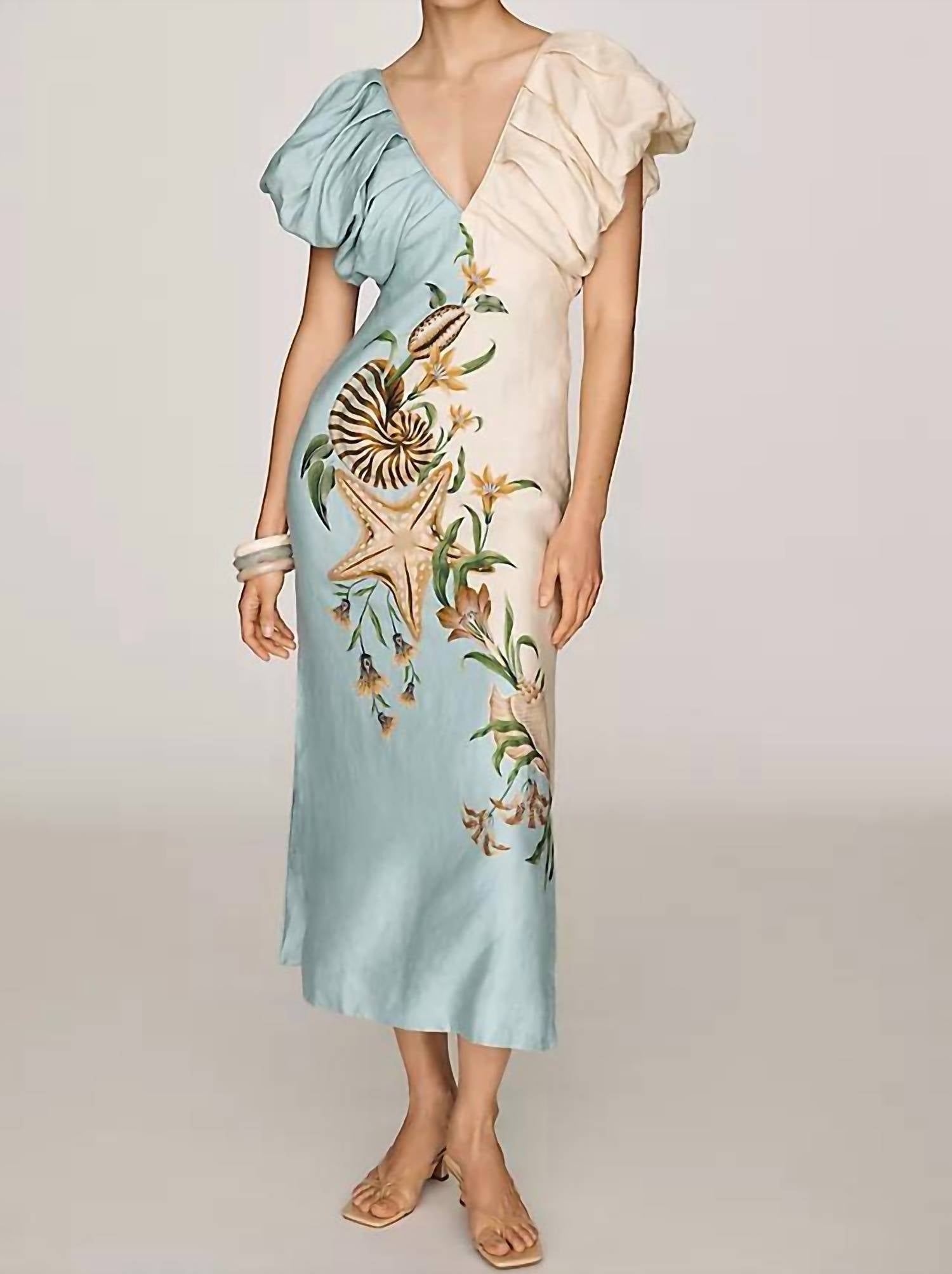 Farm Rio - Linen Midi Dress