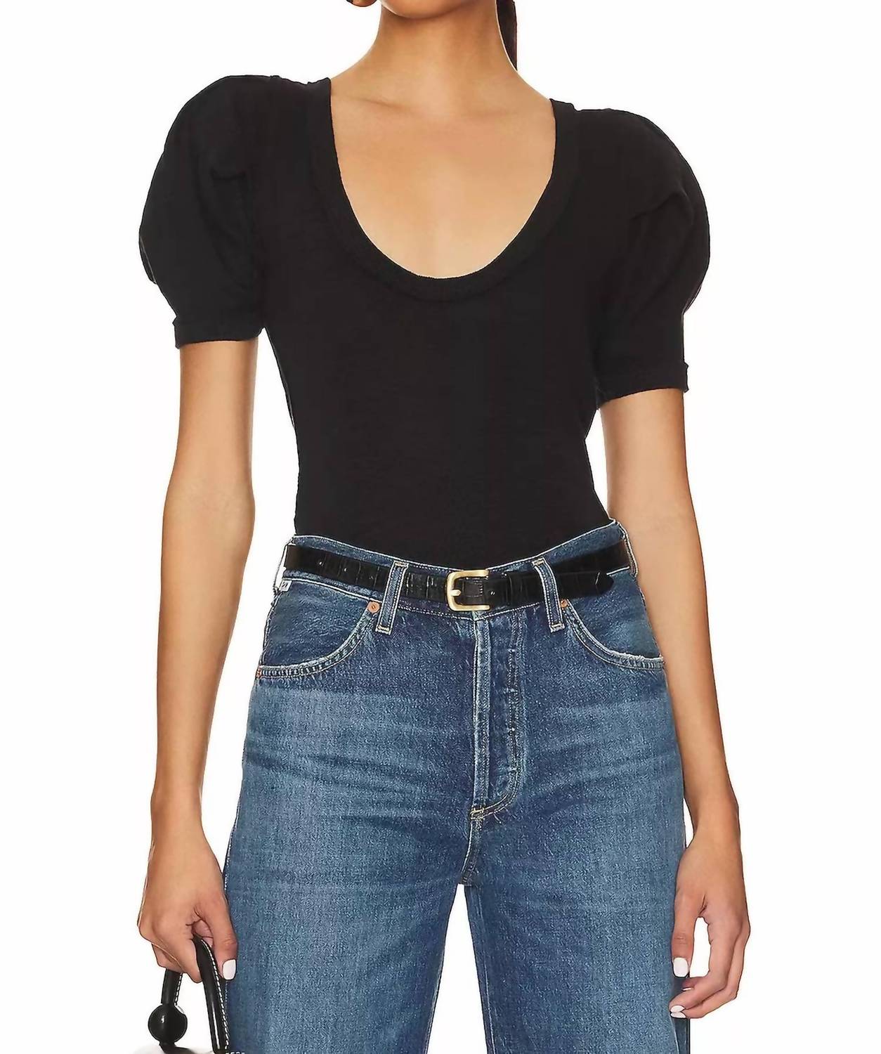 Free People - Papaya Short Sleeve Tee