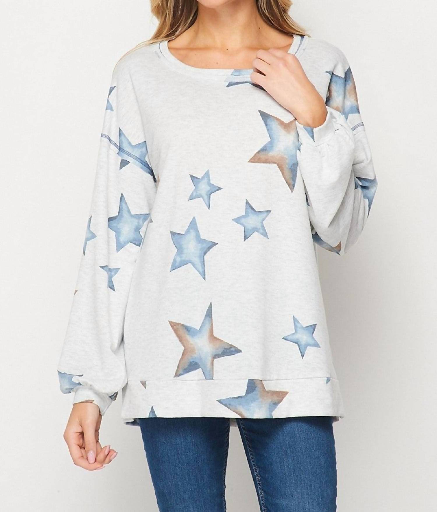 Honeyme - Star Print Pullover