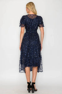 Meet Me In Santorini - Women's Holiday Daisy Midi Dress