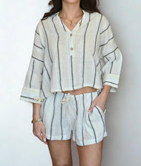 Vintage Havana - Siena Striped Shorts