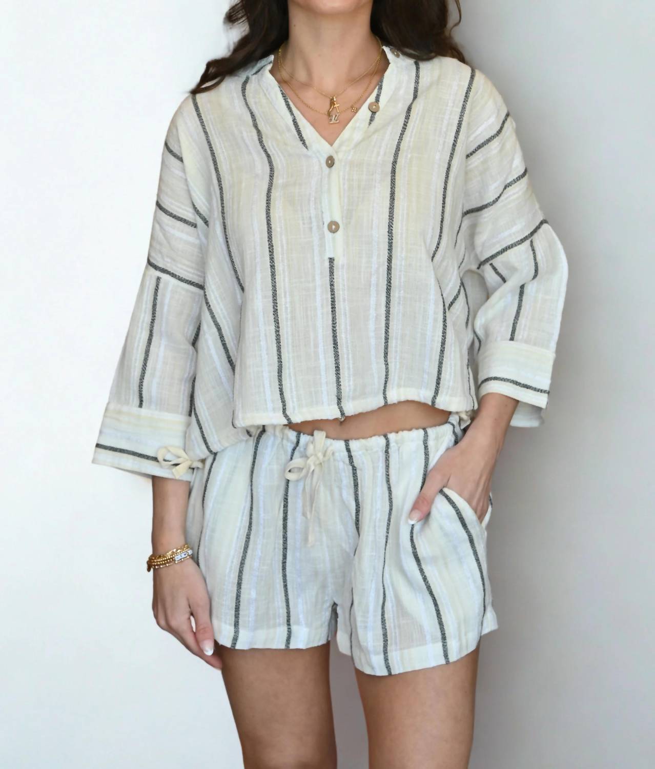 Vintage Havana - Siena Striped Shorts