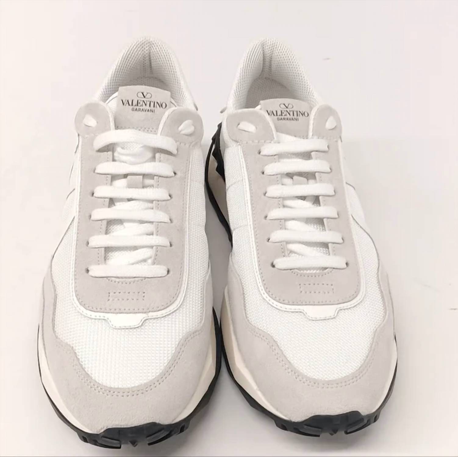 Valentino Garavani Men's V Logo Chunky Low Top Sneaker in white - men's sneaker - detail view