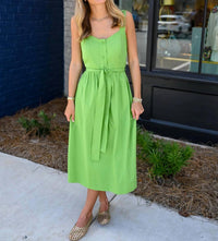 Jade - Classic Poplin Midi Dress