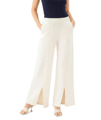 Fifteen Twenty - Front-slit Wide-leg Sweatpants