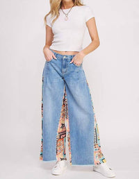 Jade By Jane - Paisley Patchwork Jeans