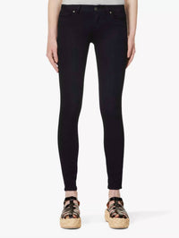 Paige Verdugo Ankle Mid Rise Ultra Skinny Jeans in black - women's jeans