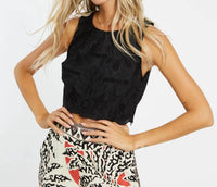 Caballero - Isabelle Black Lace Top