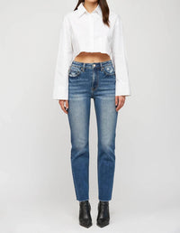 Mica Denim - Super High Rise Straight Leg Jeans