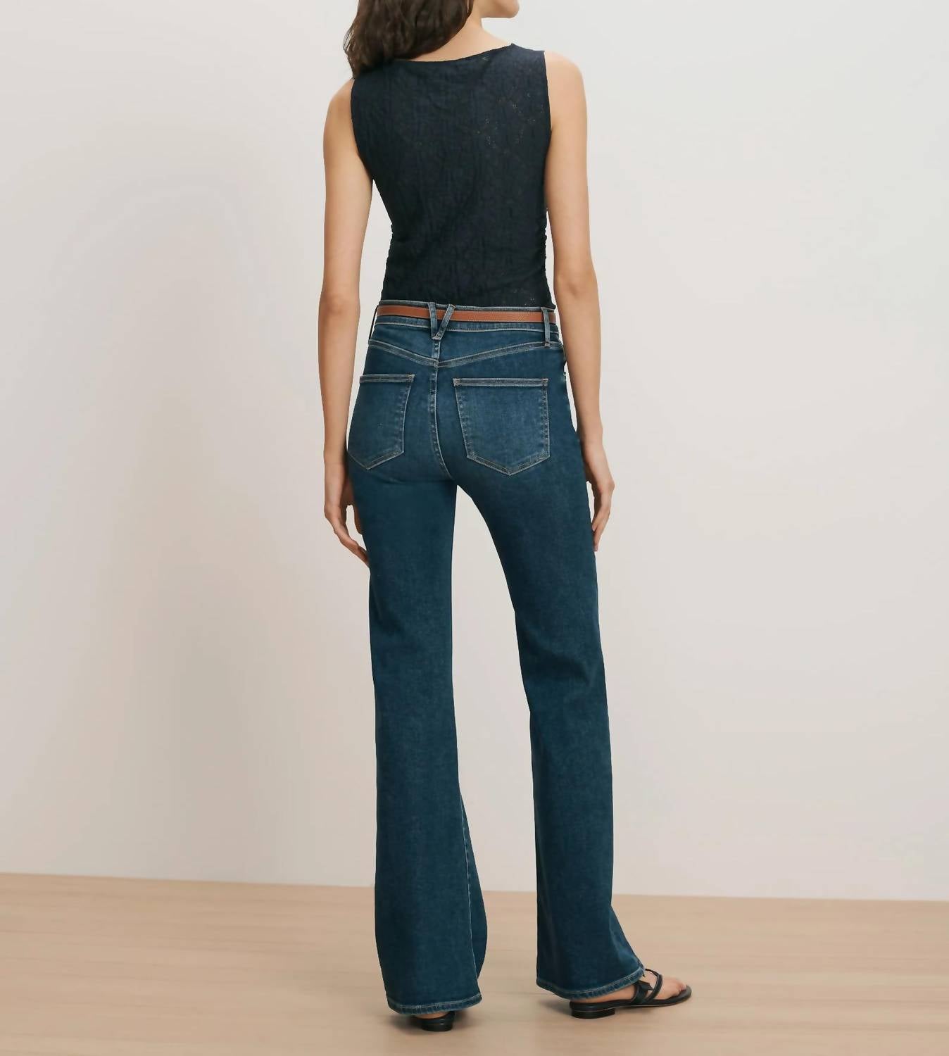 Veronica Beard - Crosbie Mid-rise Slim Wide-leg Jeans