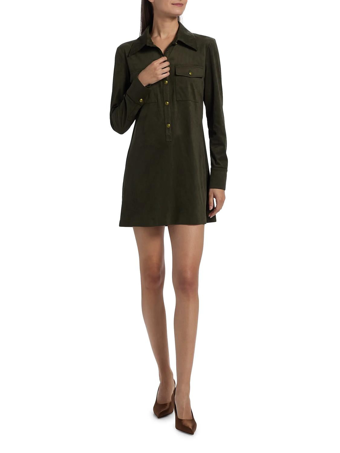 Ramy Brook - Maria Faux Suede Mini Dress