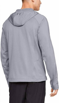 UNDER ARMOUR Coldgear Reactor Exert Hiking Jacket in mod gray - men's jacket - detail view