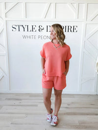 Stylive - Jenny Textured Lounge Shorts