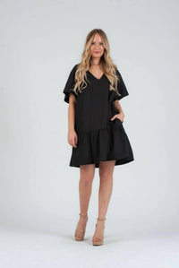 Lucca - Poplin Short Sleeve Mini Dress