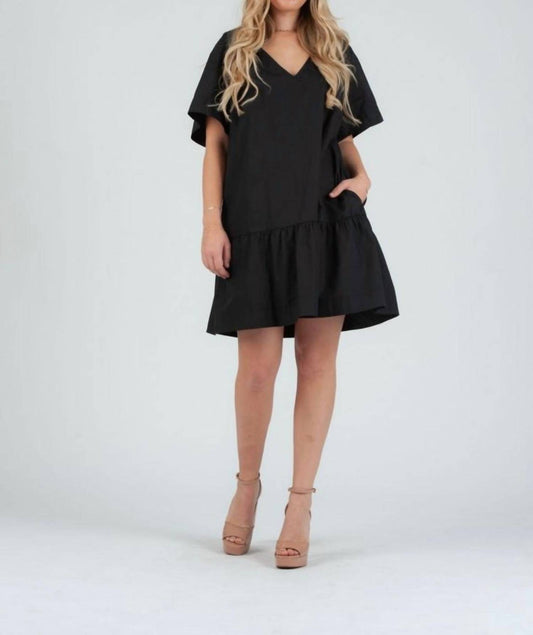 Lucca - Poplin Short Sleeve Mini Dress