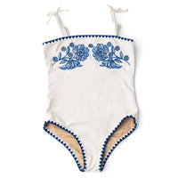 Shade Critters - Girl's Embroidered One Piece Swimsuit