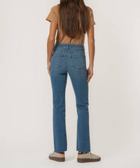 KUT FROM THE KLOTH Kelly High Rise Kick Flare Jeans in senses - women's jeans - detail view
