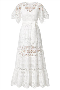 Miss June Paris Women's Sable Dress in white - women's dress - detail view