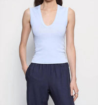 Enza Costa - Supima Cotton Sleeveless V-neck Top