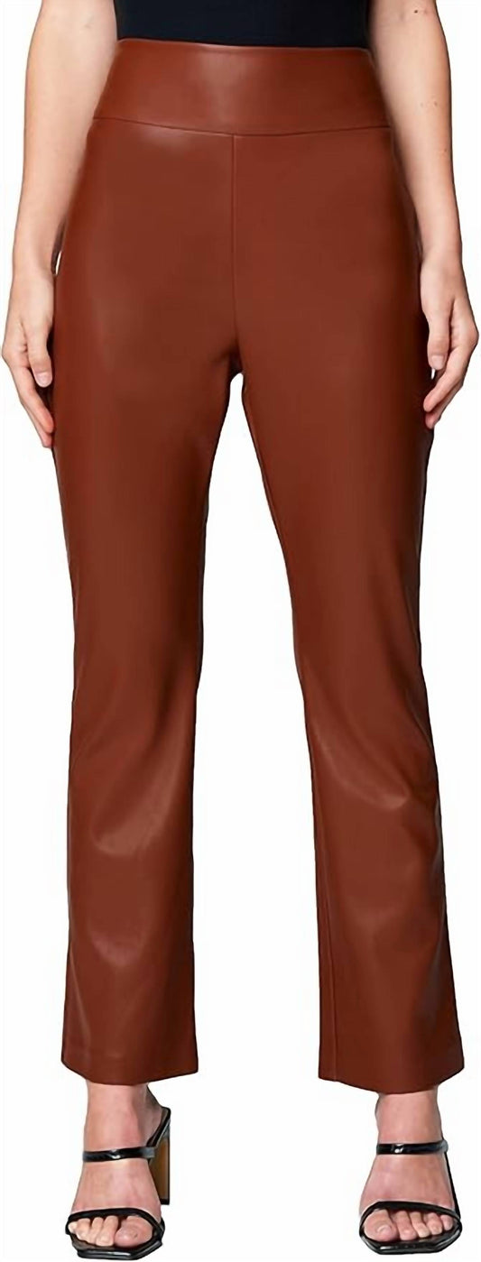 Blanknyc - Vegan Leather Wide Yoke Kick Flare Pant
