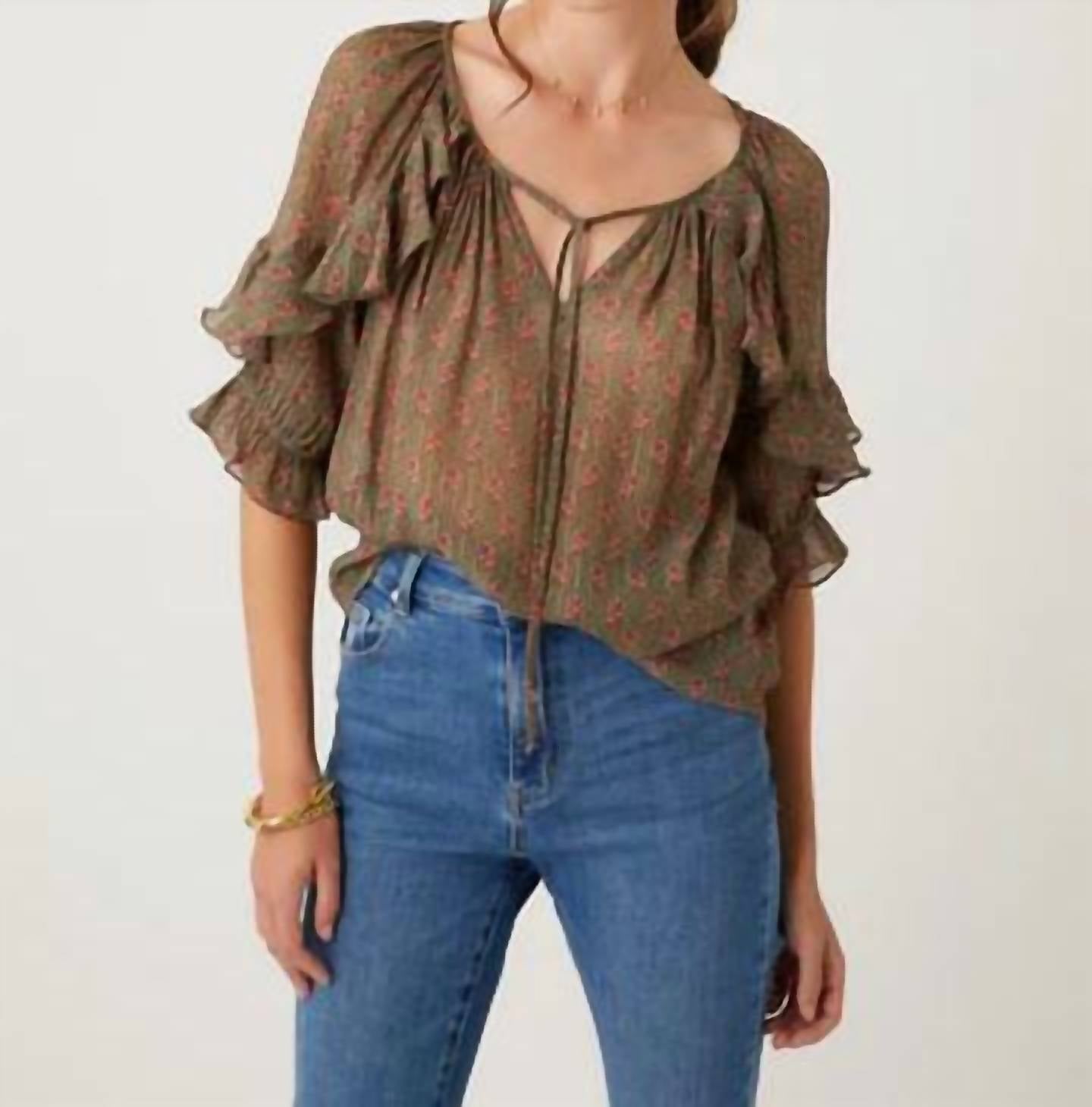 Fifteen Twenty - Ruffle Sleeve Top