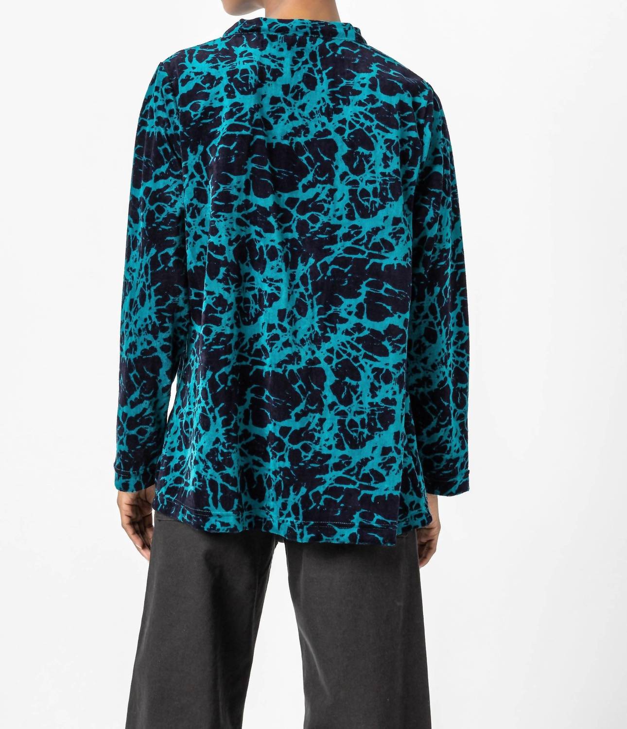 Komil - Tamara Velvet Key Hole Top