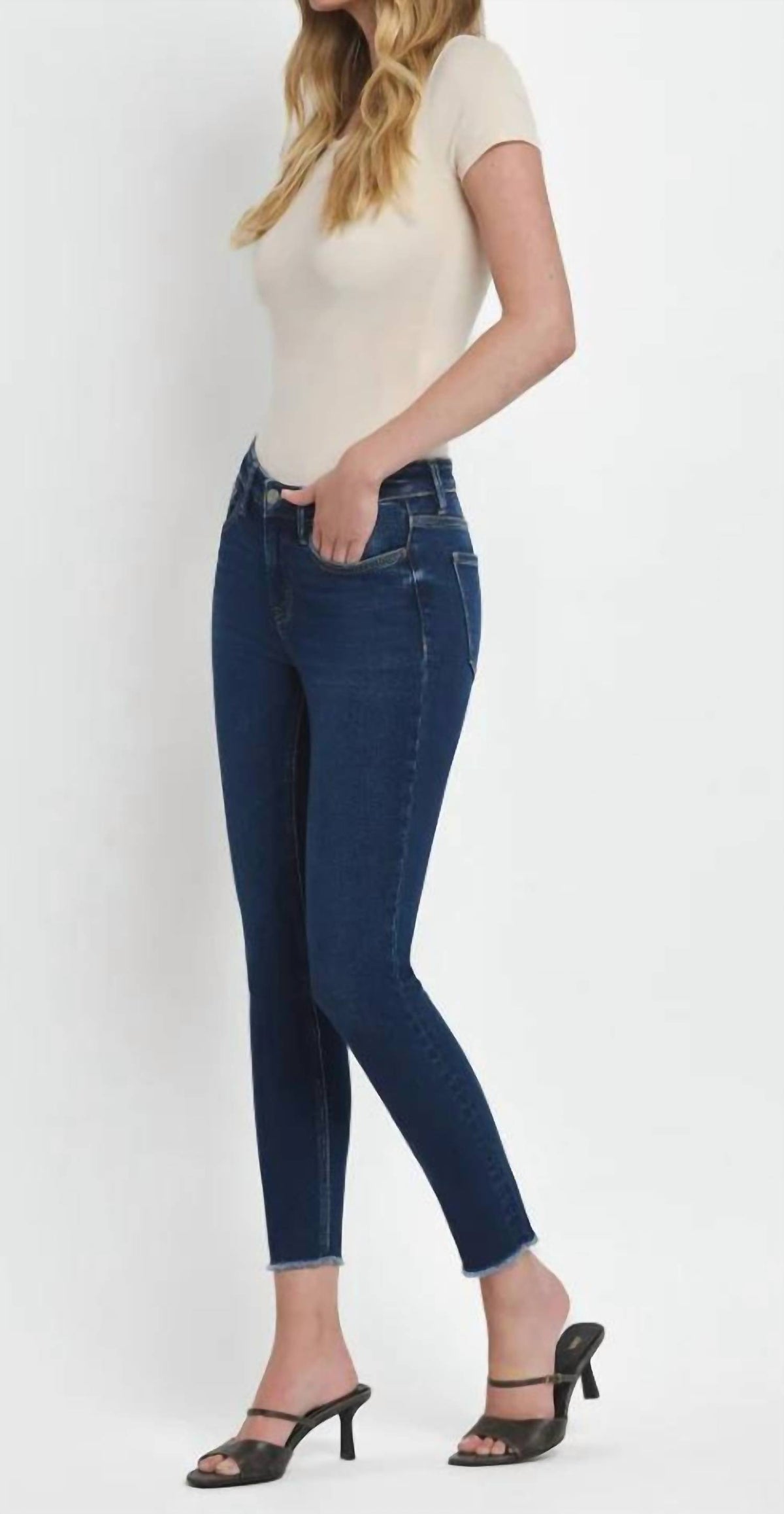 Flying Monkey - Mid Rise Raw Hem